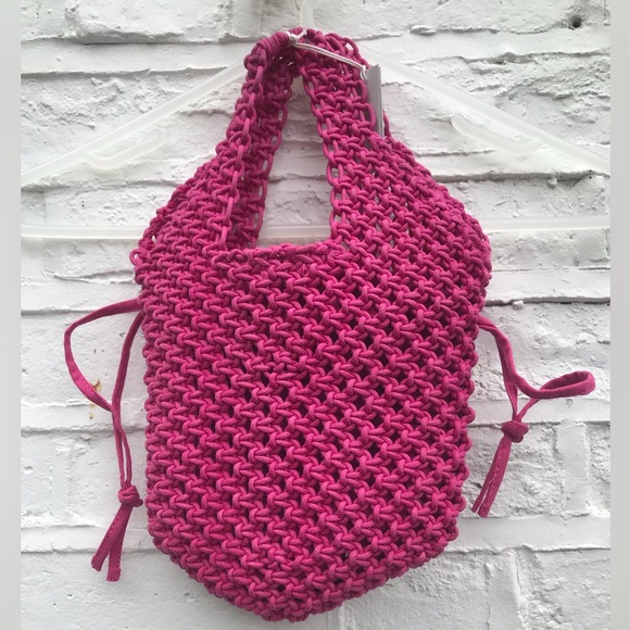 New Cos bright pink woven minibag - Picture 2 of 7